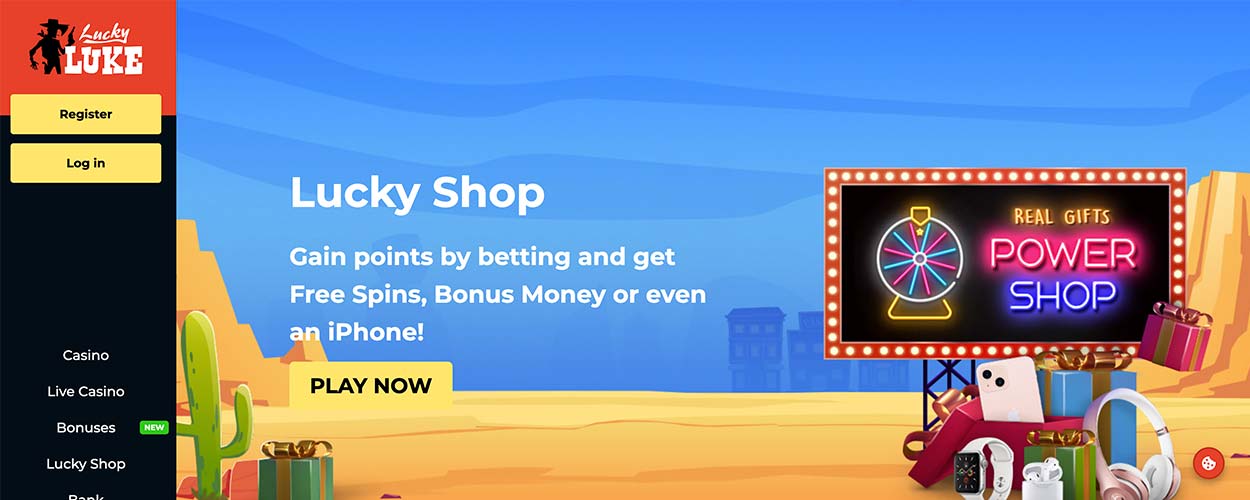 LuckyLuke Casino - online casino for Indian players.